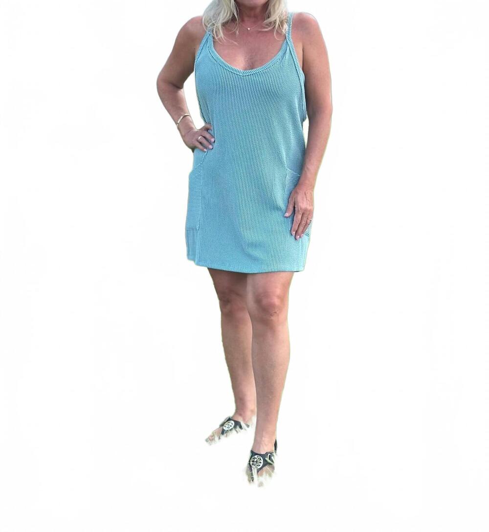 NEW WASABI + MINT beachy stroll romper in sage